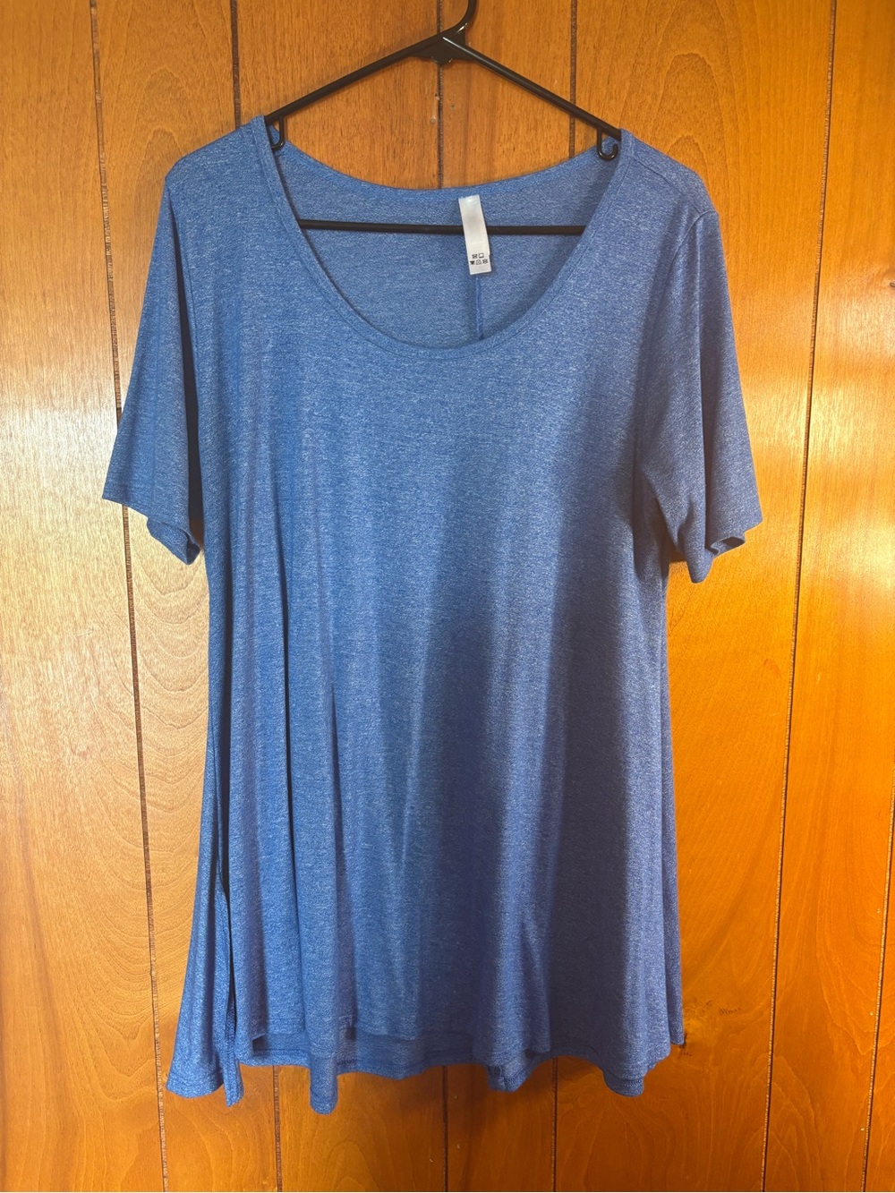 LuLaRoe Blue Scoop Neck Short Sleeve Top